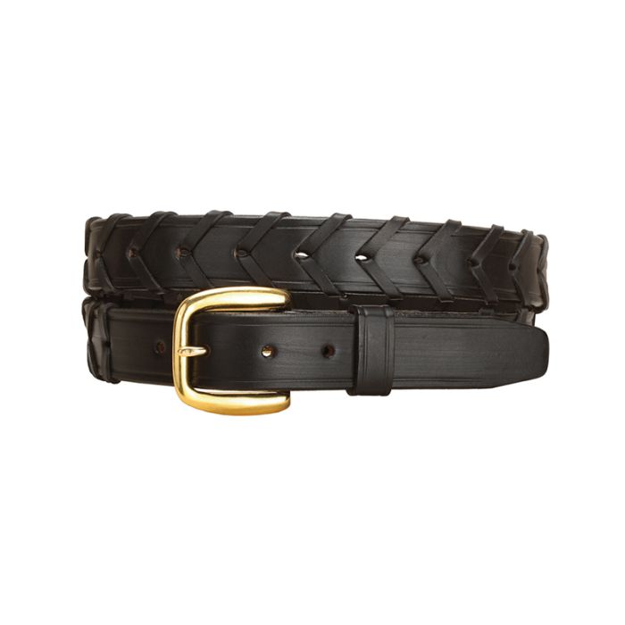 1-1/4" Black Laced Belt