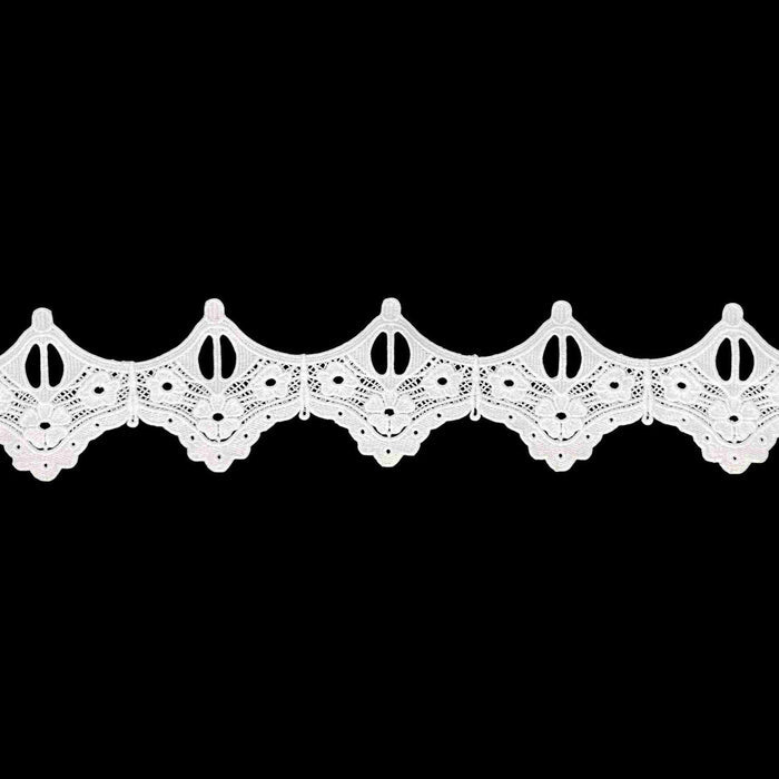 2 Meter | Cathedral Arch Guipure Spun Poly Lace | 3.1 Inches | SKU-K-3/735