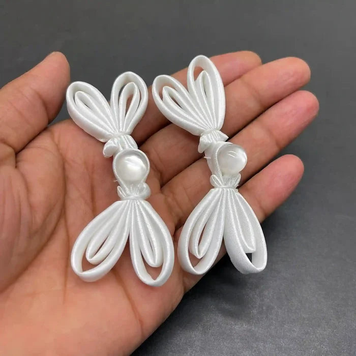 2 Pair | High-Gloss Liquid Ripple Frog Button