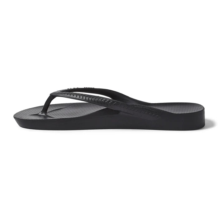 Black Archies Arch Support Flip Flops angle 06