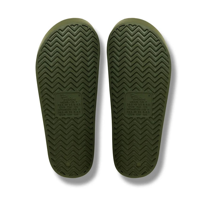Olive Arch Support Slides shown from underneath
