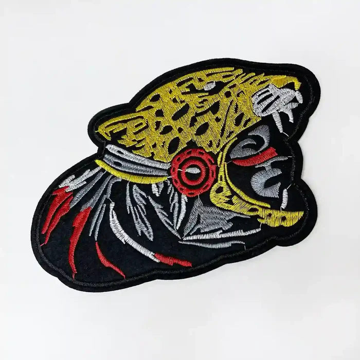 Aztec Jaguar Warrior Head Patch