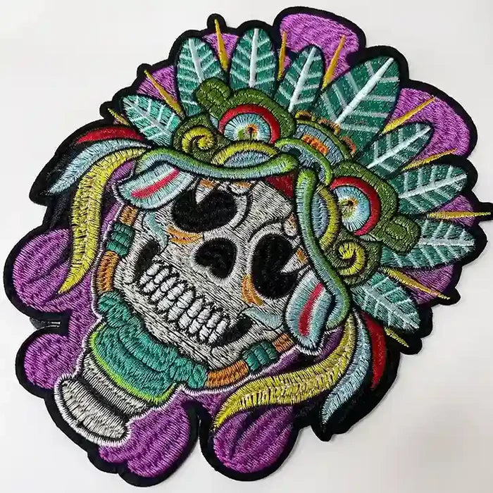 Aztec Priest Ceremonial Skull Hot Fix Patch