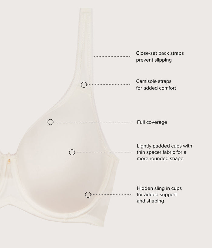Basic Beauty Spacer Underwire T-Shirt Bra Ivory