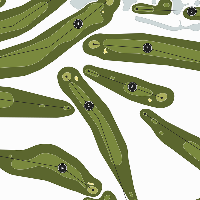 Beaver Meadows Golf & Recreation | Golf Course Map | Close Up