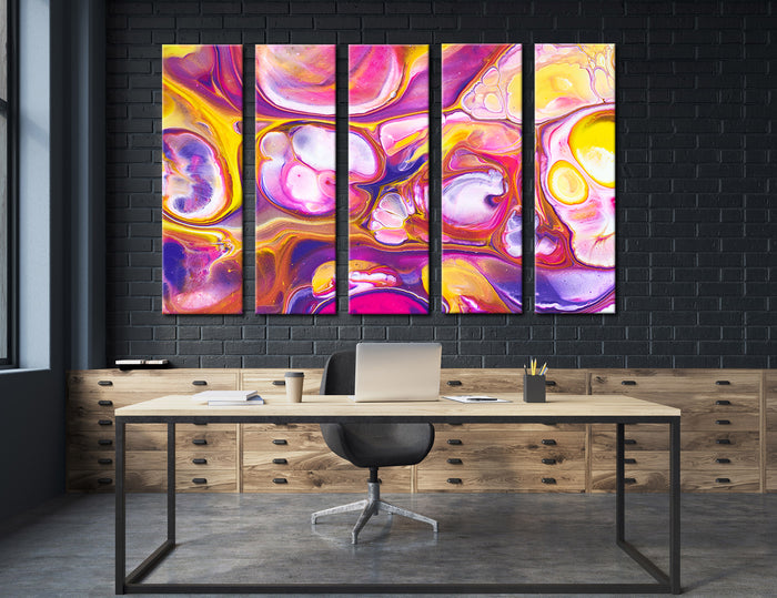 Bright Colors Abstract Canvas Print #1052