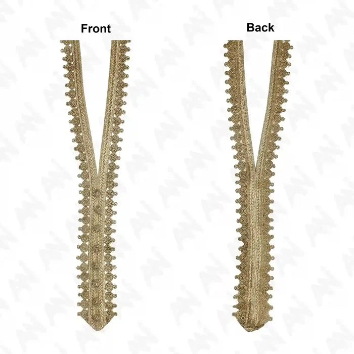 Circular Motif Zari Neckline