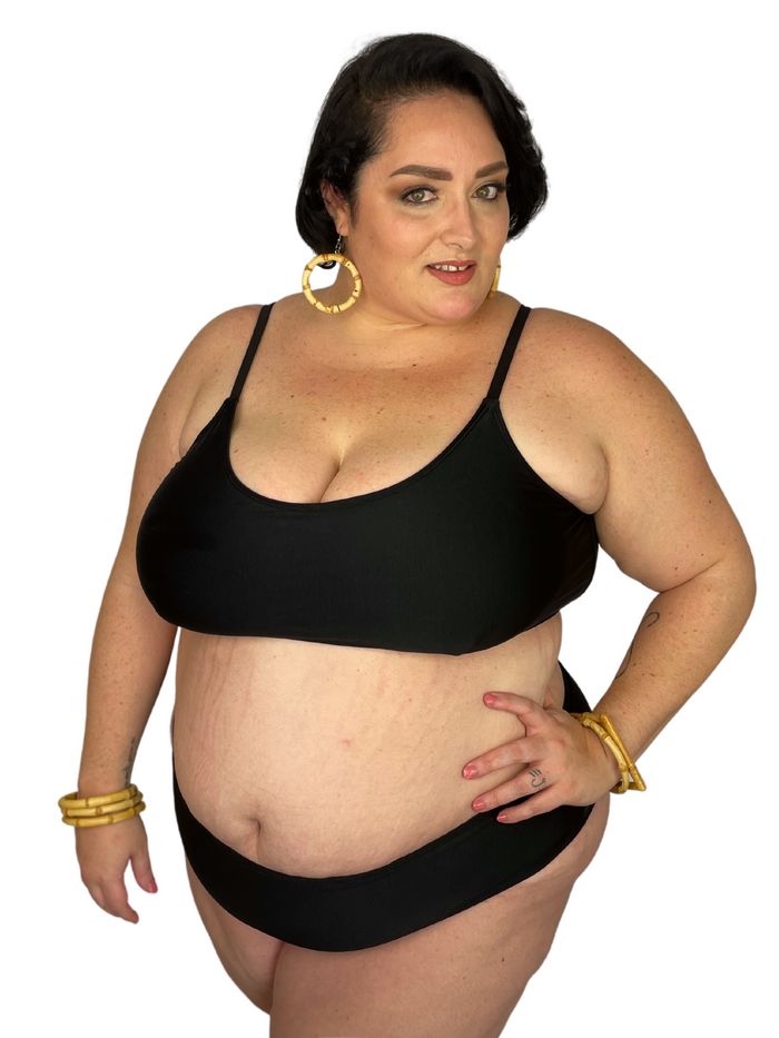 Classic Black Reversible Cheeky Bikini Bottom