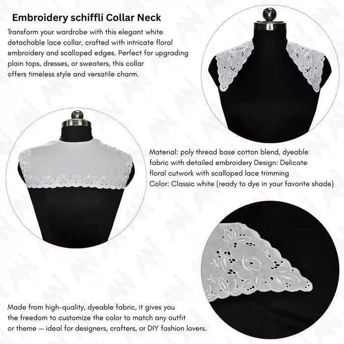 Designer Cowl Neck Collar soft flowing drape style removable neckline fashion accessory