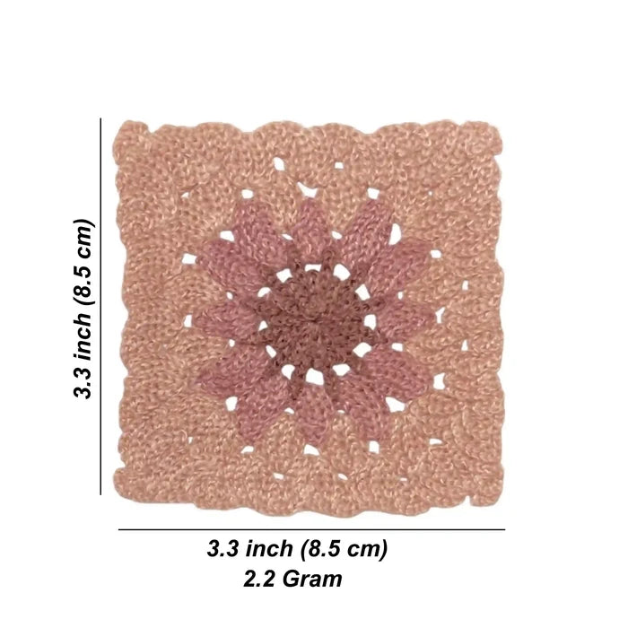 Daisy Granny Square Patch | 2 Piece