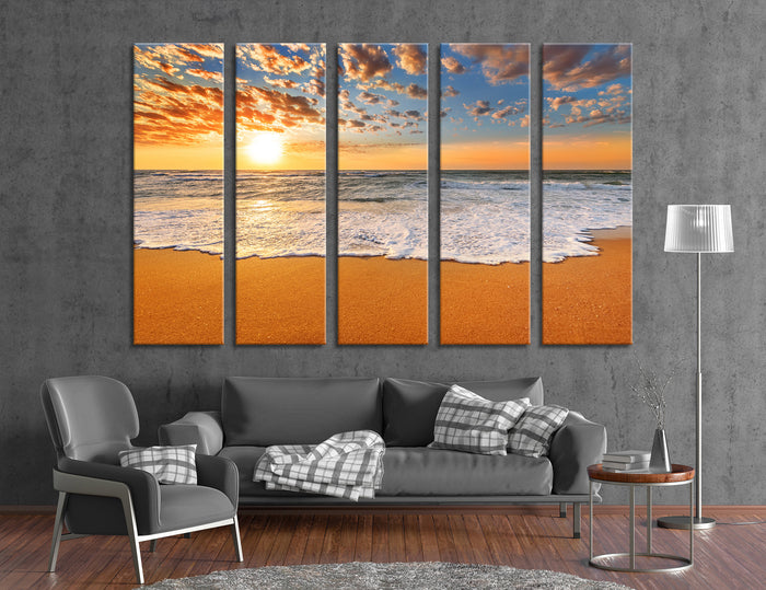Dawn on the Seashore Canvas Print #7156