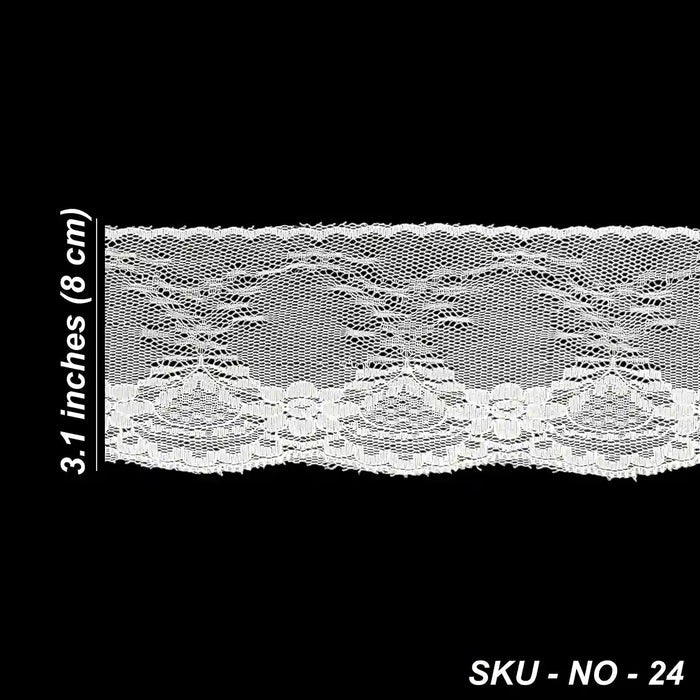 Delicate Scalloped Border Lace | SKU-24