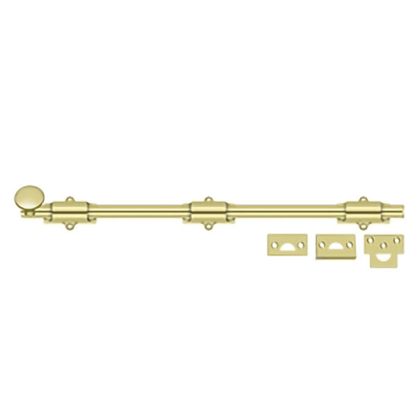 Deltana brass finish straight cane bolt