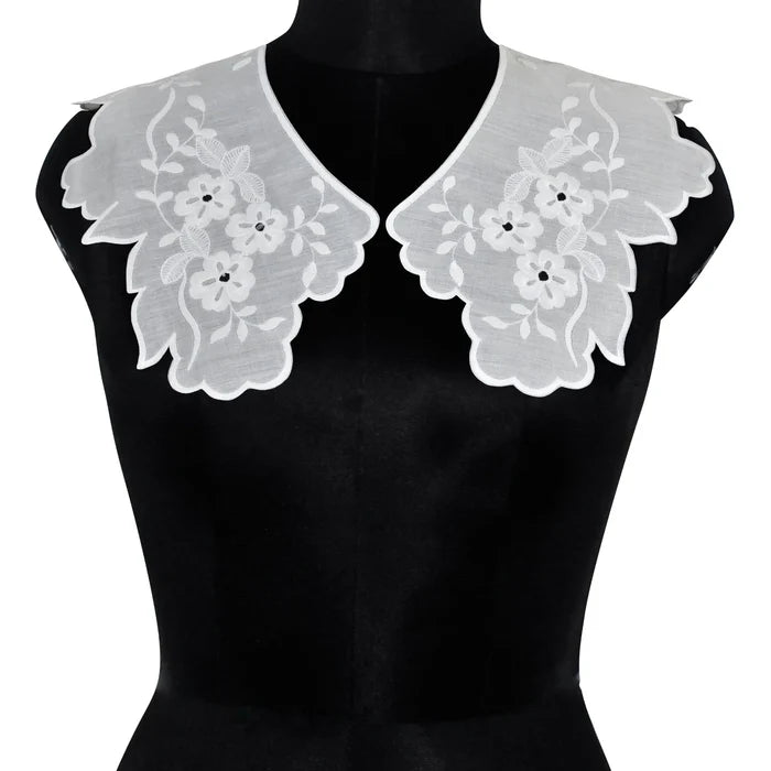 Ani Accessories premium detachable embroidered lace collar for couture fashion and garment enhancement