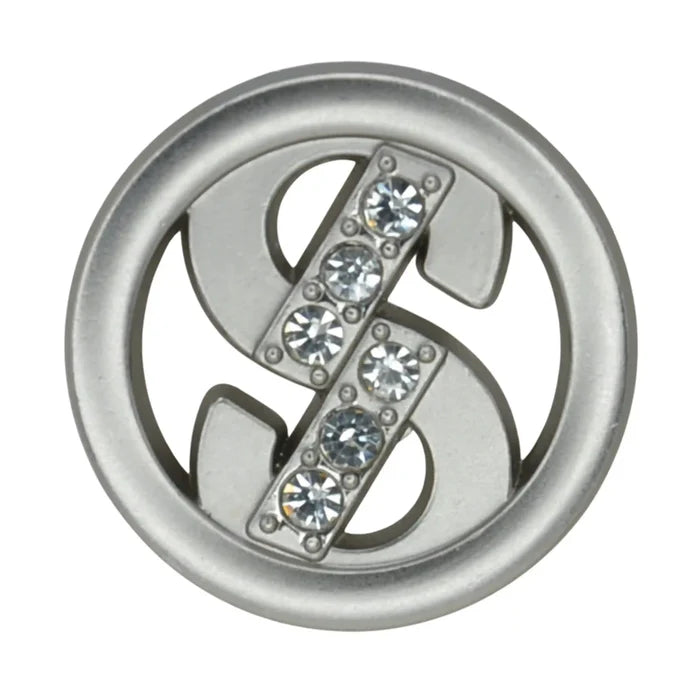 Dollar Style Rhinestone Metal Buttons | 15mm(24L) & 23mm(36L)