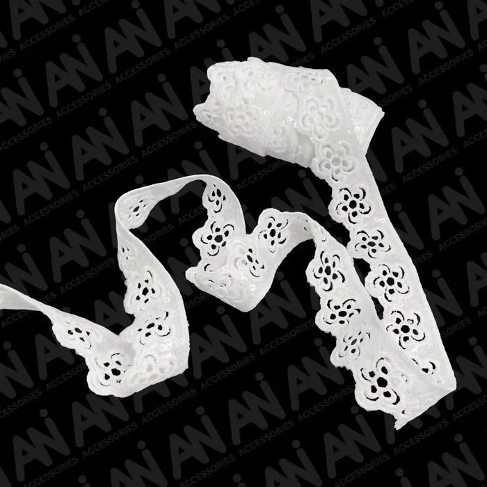 Elegant Floral chakra sequins Lace | 2 Meter