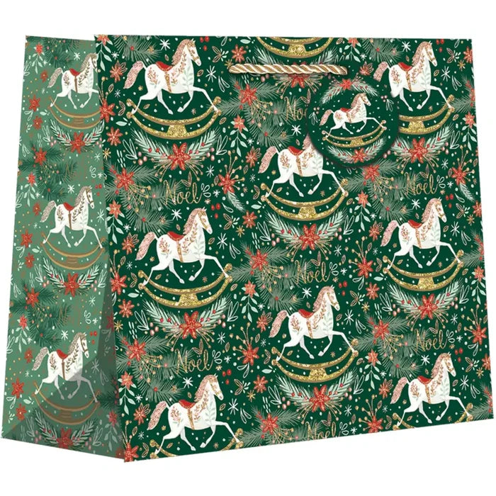 Euro Tote - Large - Rocking Horse Noel - 6 Count - XLT605