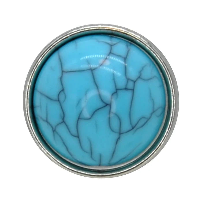 Feroza Turquoise Stone Button | 13mm(20L) & 15mm(24L)
