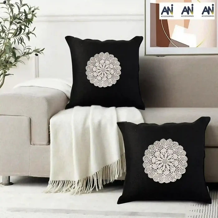 Floral Lace Appliqué Crochet Cotton Sew Patch