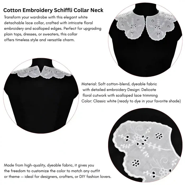 Ani Accessories Floral Style Leafy Design Neck Collar perfect for festive, party and casual wear styling