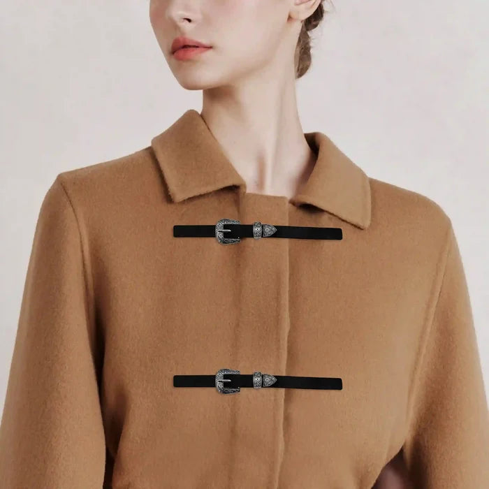 Floral Western-style buckle set