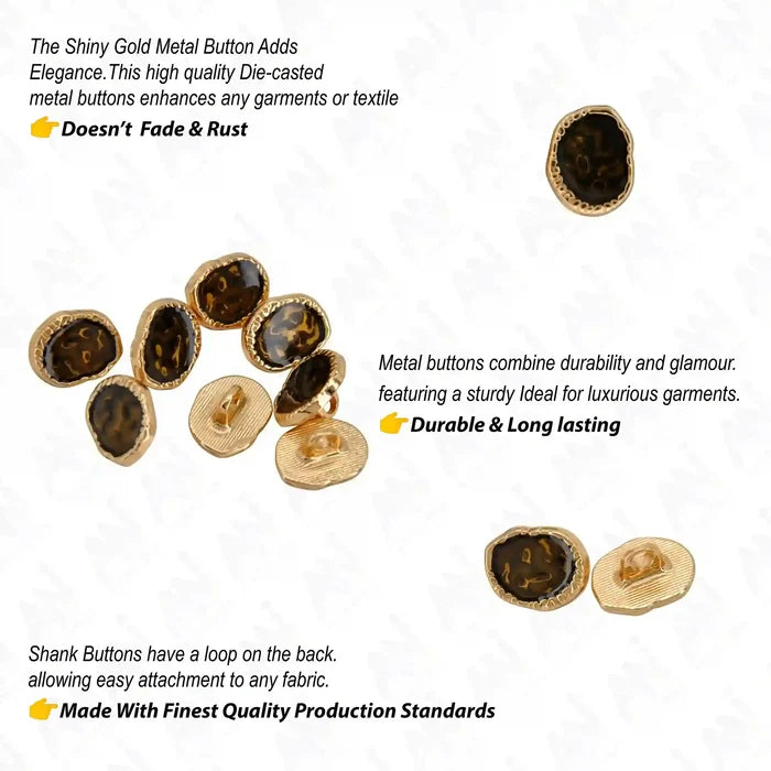 Freeform Enamel Shirt Button | 10mm(20L)