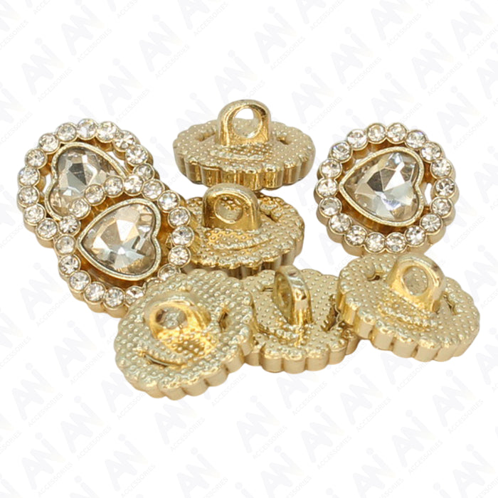 Gold / 50 Buttons / 12mm(19L)
