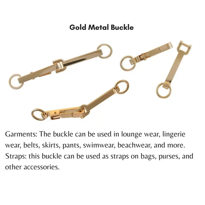 Horizontal Golden Hook Buckles