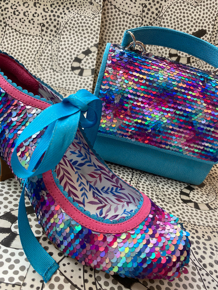 Peyton (Aqua Sequins)