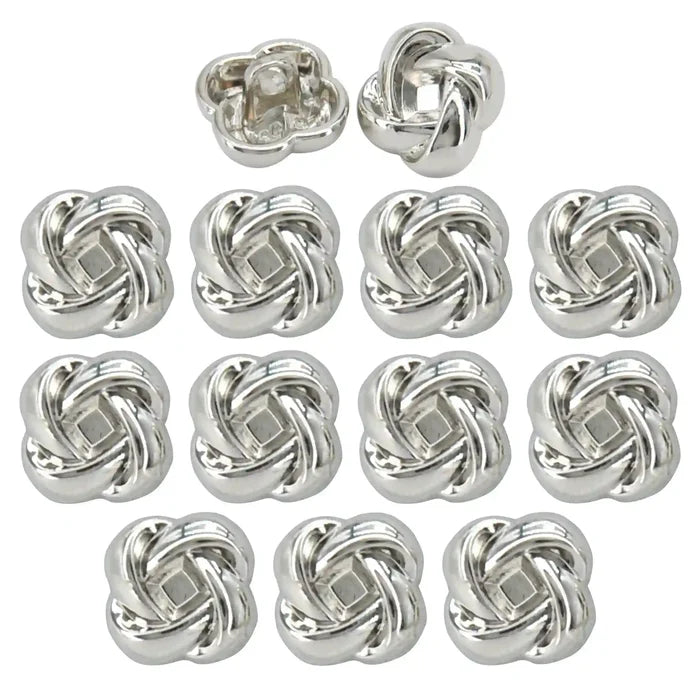 Silver / 11 Buttons