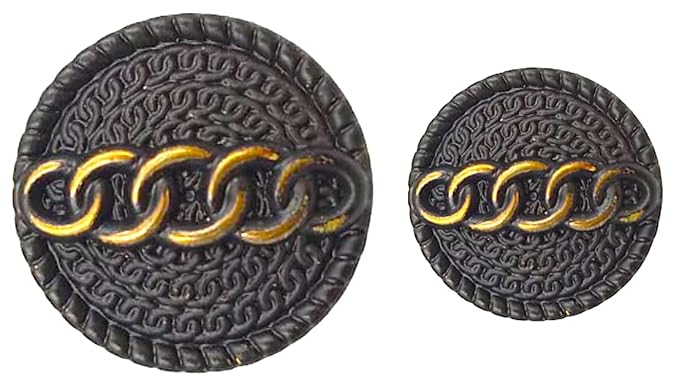Intricate Chain Link Buttons | 19mm(30L) & 21mm(34L)