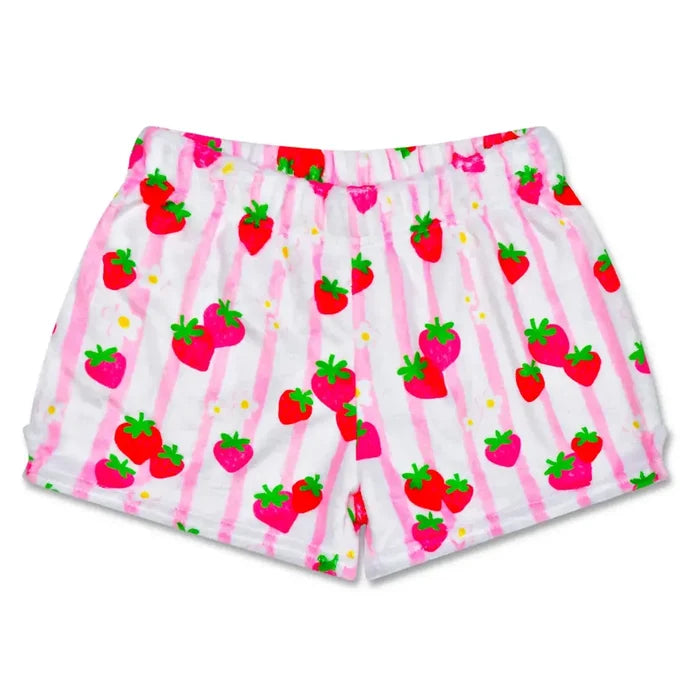 Iscream - Plush Shorts - Strawberry Stripes