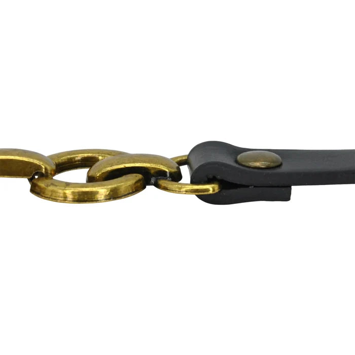 Leather Straps with Chain Link Accents | 2 Piece