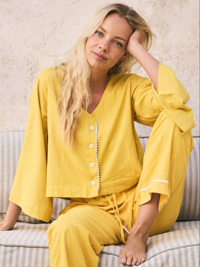 Linen PJ Top | Mango