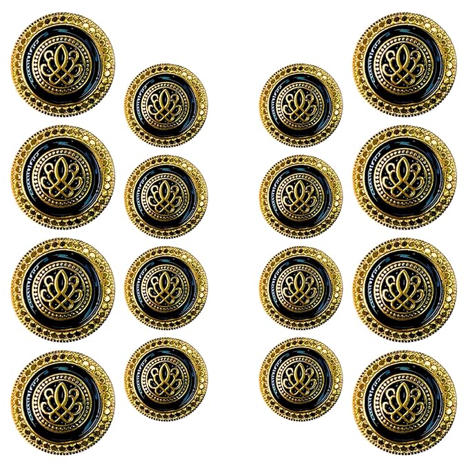 Gold black / 17.5+21.1mm / 8 Big + 8 Small