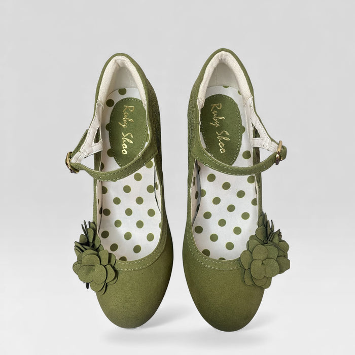 Lynn and Matching Tirana Olive Wide Fit