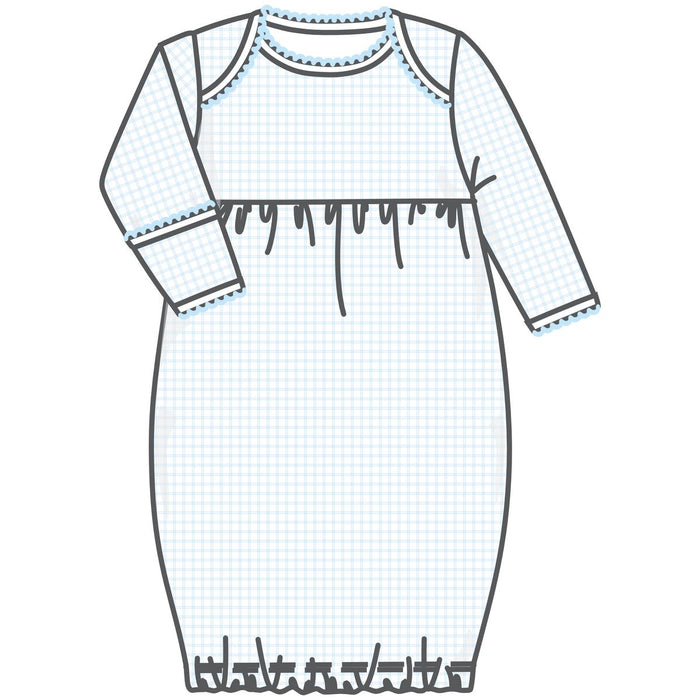 Magnolia Baby - Lap Gown - Blue Peek-a-Boo Wishes