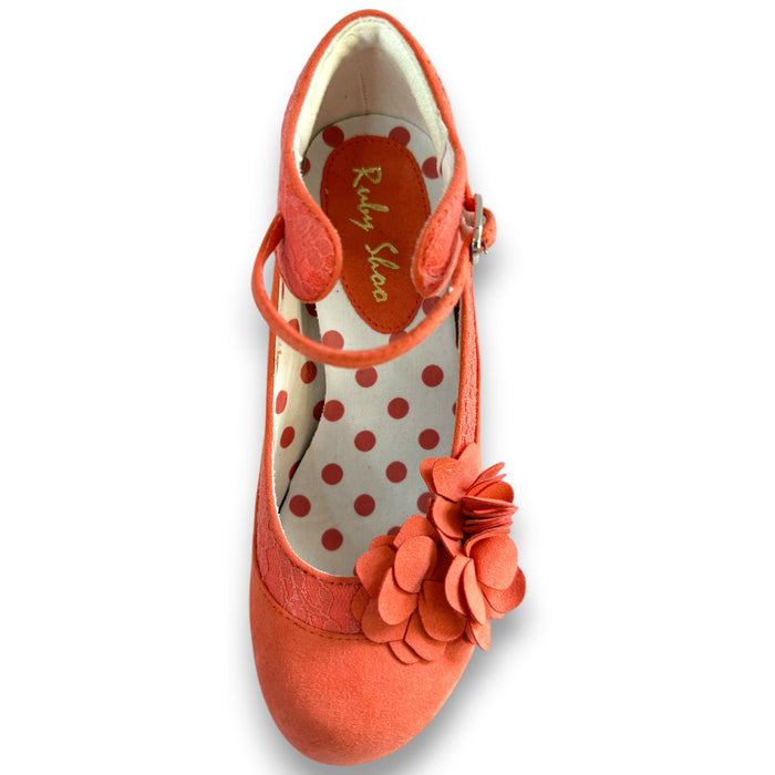 Melinda and Matching Tirana Coral WIDE FIT