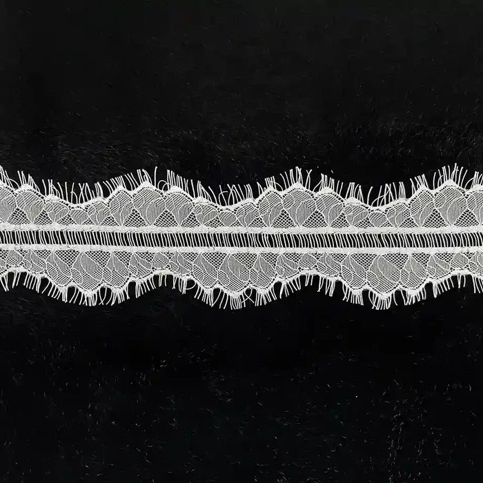 Modern Botanical Mesh Eyelash Edging | SKU-GD-93