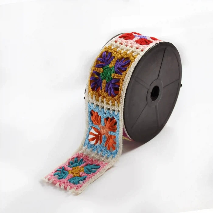 Multicolor Crochet Floral Lace