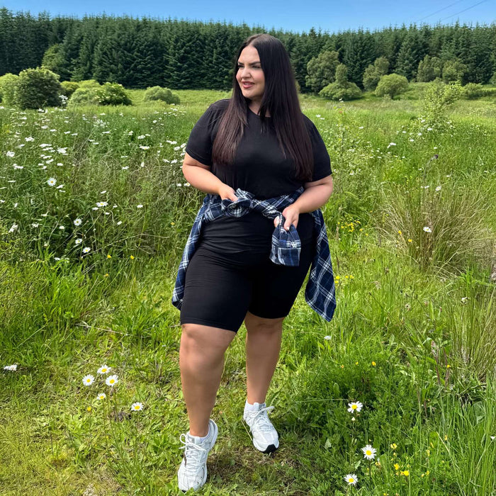 Natural Fibre Chub Rub Shorts - Black
