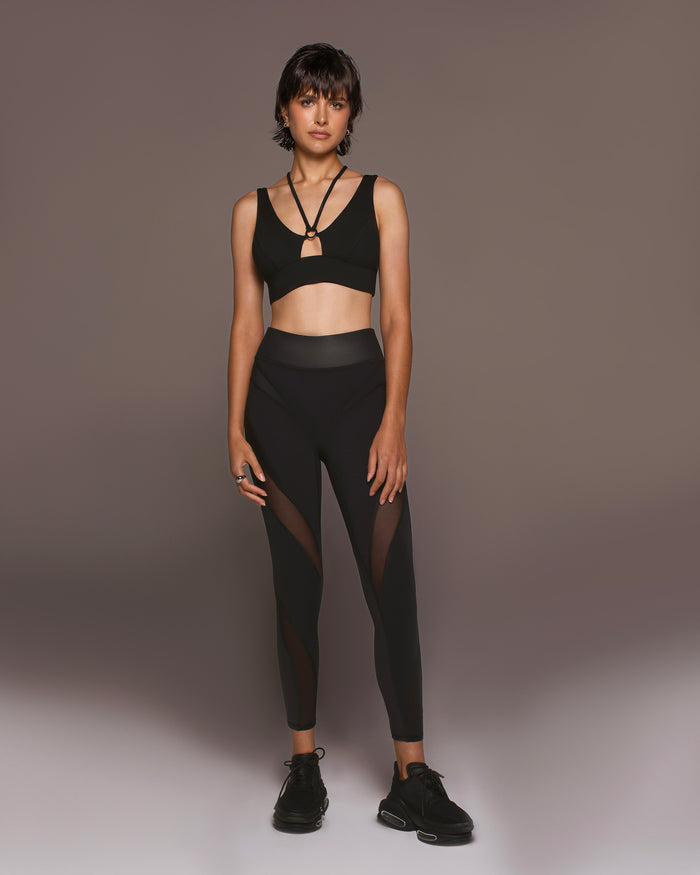 Odyssey Longline Bra - Black