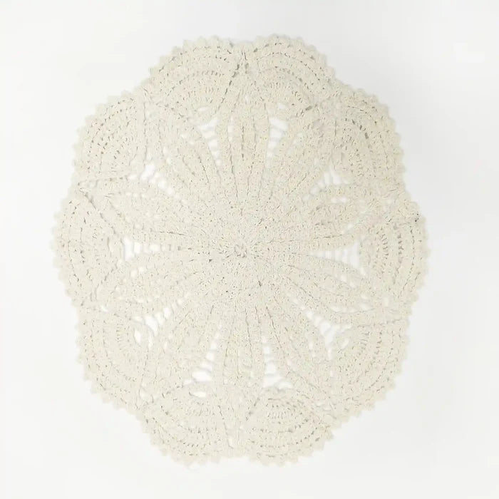 Ornate Crochet Cotton Mandala Sew Patch