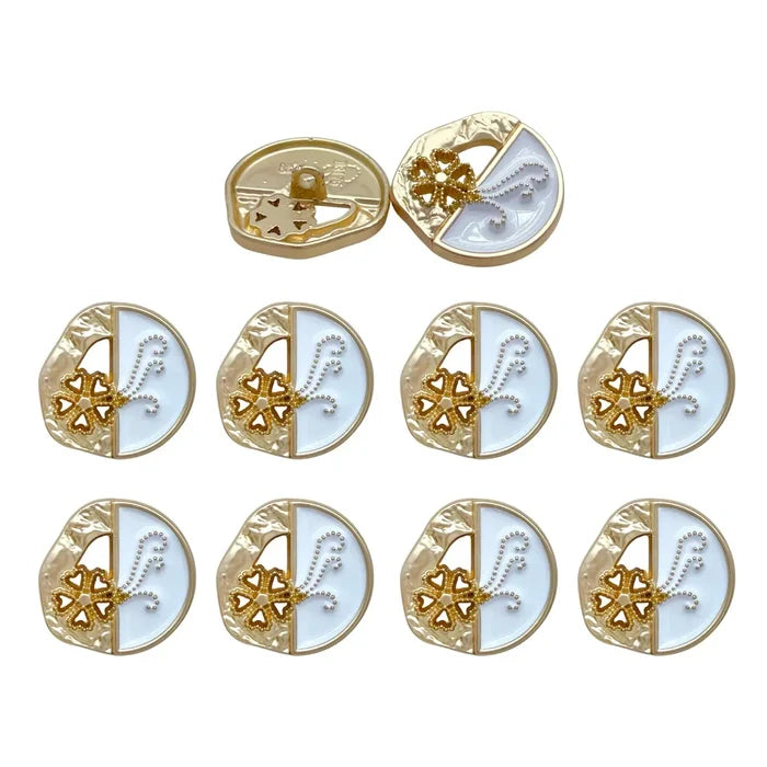 Ornate Metal Button | 18mm(28L) & 23mm(36L)