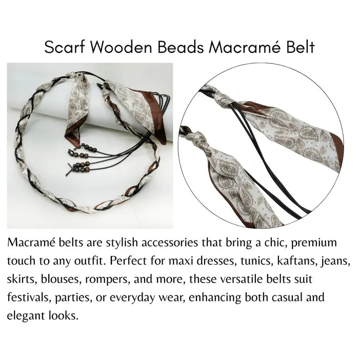 Paisley Style Scarf Belt