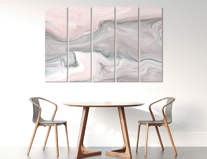 Pink Abstract Canvas Art