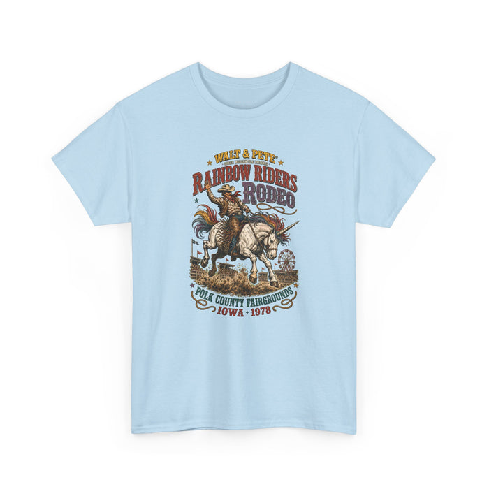 Rainbow Riders Rodeo 1978 Pride T-Shirt | Queer Western Graphic Tee