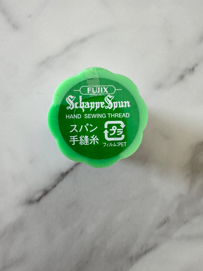 Schappe Spun Hand Sewing Thread - Dark Green (62) - Fujix