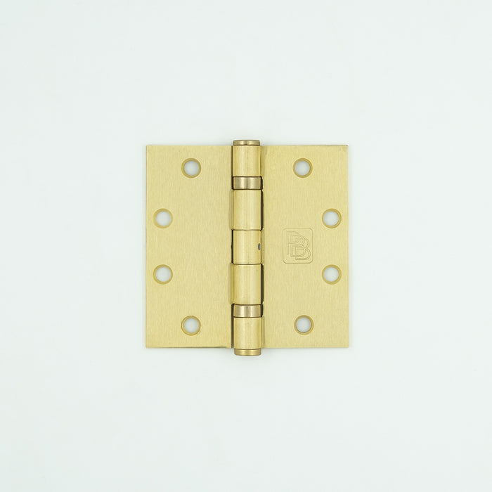 Brass Standard Entry Door Hinges front view