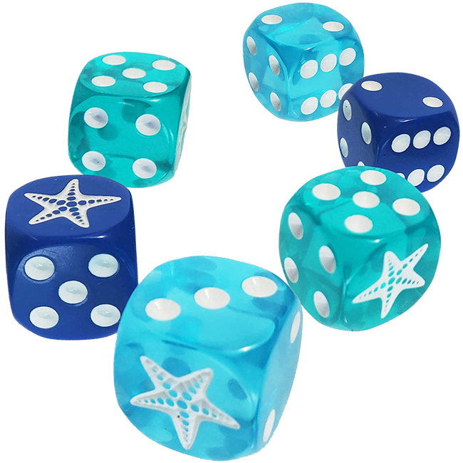 Starfish d6 Dice Set